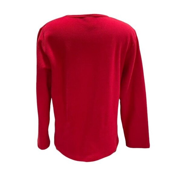 Red Cardinal Christmas Sweater M Embroidered‎ Festive Holiday Winter Birds Cozy - Picture 8 of 8